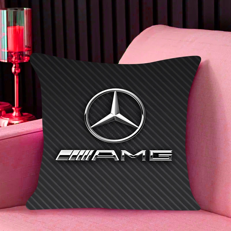 Декоративный чехол для подушки домашнего офиса и автомобиля 50x50 квадратный Navolochka