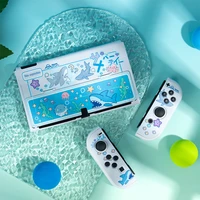 2022 new shark party shell for nintendo switch oled accessories ns switch game console hard cover split joy con protective case