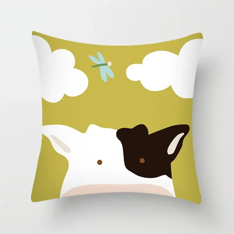 Симпатичная наволочка с мультяшным принтом для спальни подушка из полиэстера Dofa