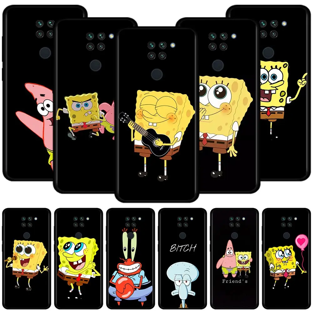 

Phone Case For Xiaomi Redmi K40 10C 10 9A 9C 9 K50 K40S Note 11S 11T 11 10 8 Pro 9S 9T 9 8T Cover SpongeBob Patrick Mr. Krabs