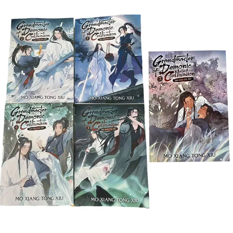 

5 книг / набор, Grandmaster of Demonic Cultivation Mo Dao Zu Shi Novel Vol. 1-5