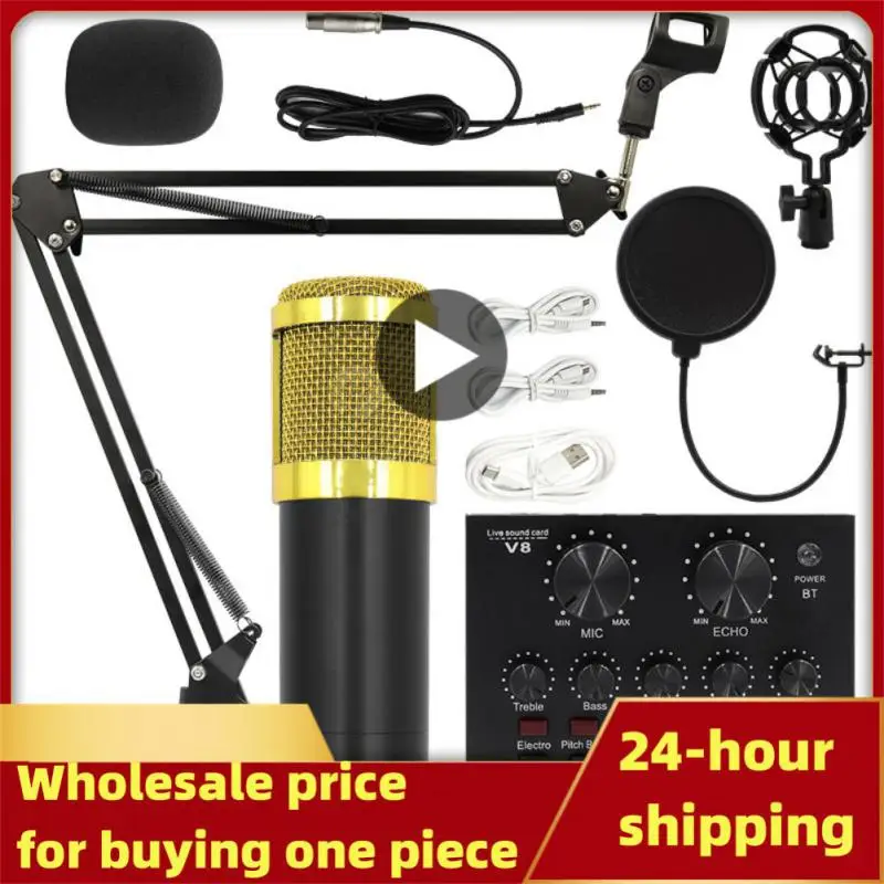 

Professional Condenser Microphone Sound Recording Studio Mic Kits for Computer KTV Broadcasting Gamer Karaoke Microfone