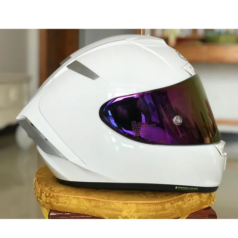 Шлем мотоциклетный SHOEI X14 шлем на все лицо белая для мотоциклистов X-четырнадцать