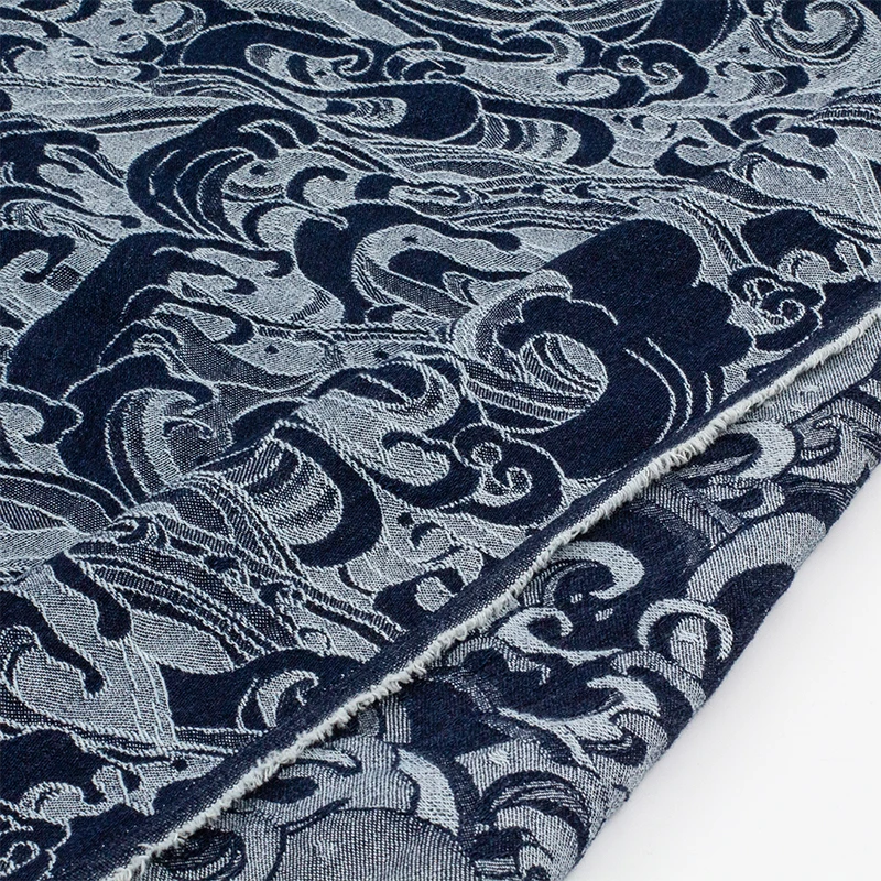 Жаккардовая моющаяся джинсовая ткань Hailang брюки в китайском стиле пальто подушка