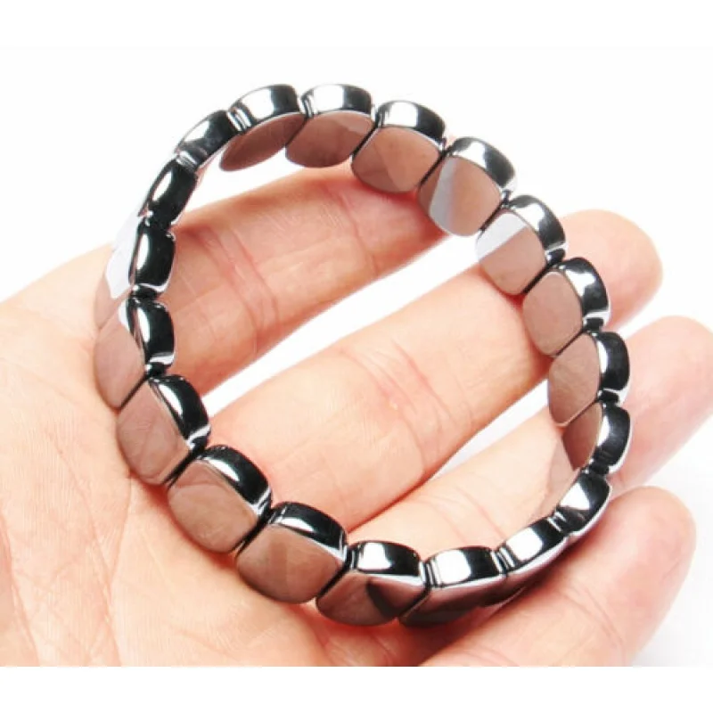 

14*5 * 10mm Natural THz Wave Gemstone round Face Beads Healing Bracelet