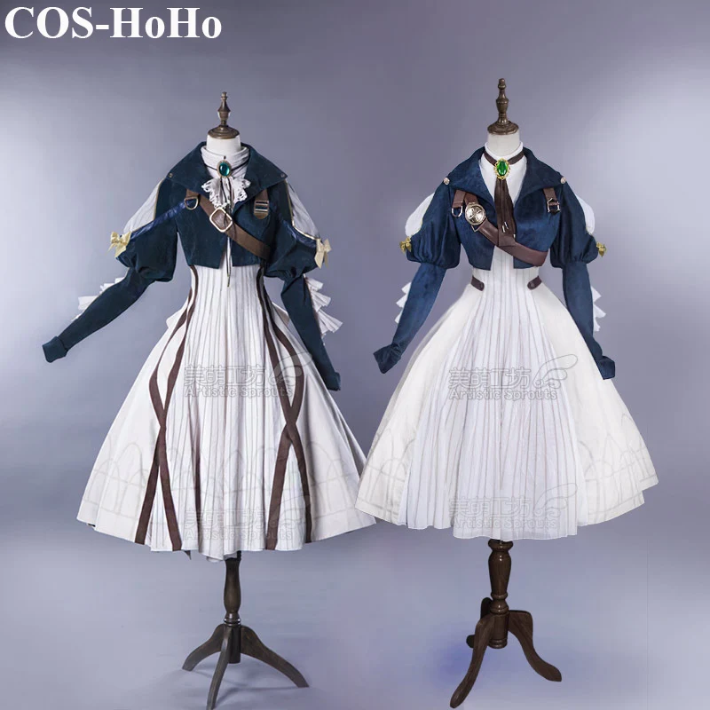 

COS-HoHo Anime Violet Evergarden Elegant Lolita Dress Gorgeous Uniform Party Suit Cosplay Costume Women Halloween Outfit
