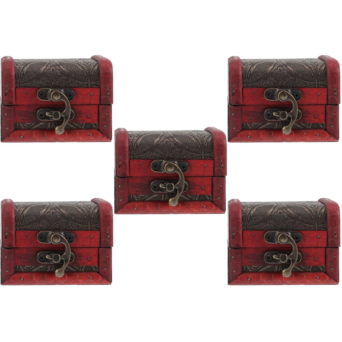 

5x Rustic Birthday Decorative Candy Box Box Vintage Box Christmas Treats Box for Party Home