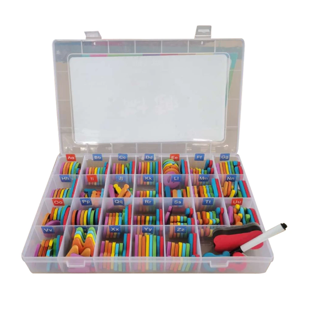 

Magnetic Letters Paste Uppercase Letters Stickers w/ Board Education Toys