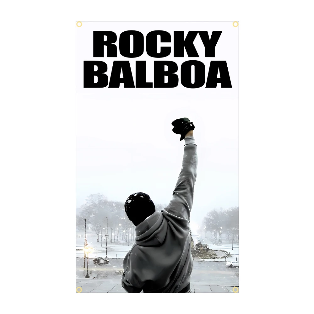 Флаг Рокки Бальбоа 90x150 см, баннер Rambo из полиэстера с принтом для декора, гимнастический флаг