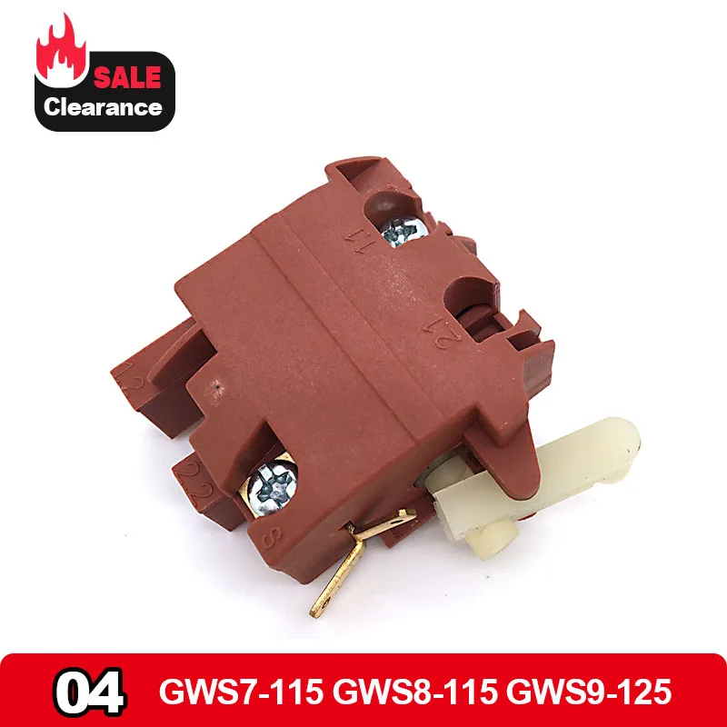 Фото Переключатель переменного тока 220 В для Bosch GWS7-115 GWS8-115 GWS9-125 GGS 28 LCE GWS 8-115, запасные части для угловой шлифовальной машины №1