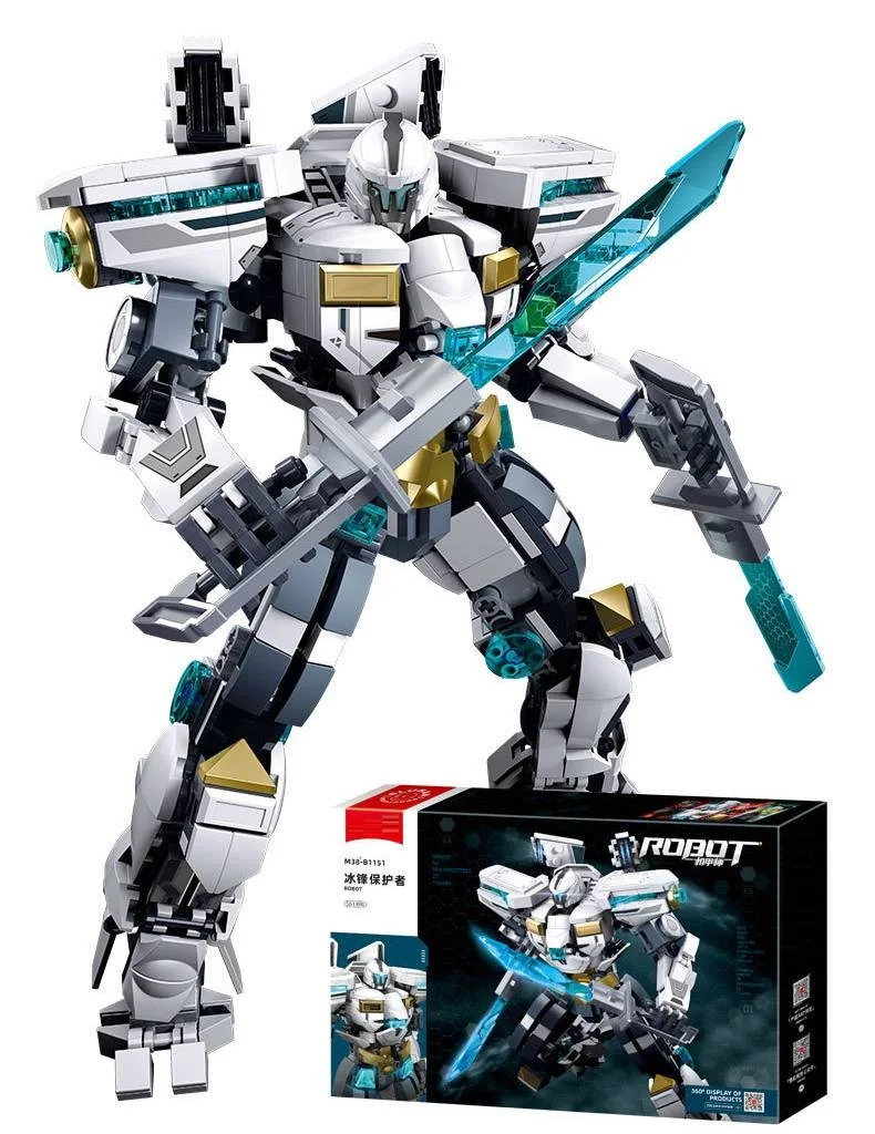 Блоки для взрослых серия Mecha робот город металлический строительный блок набор