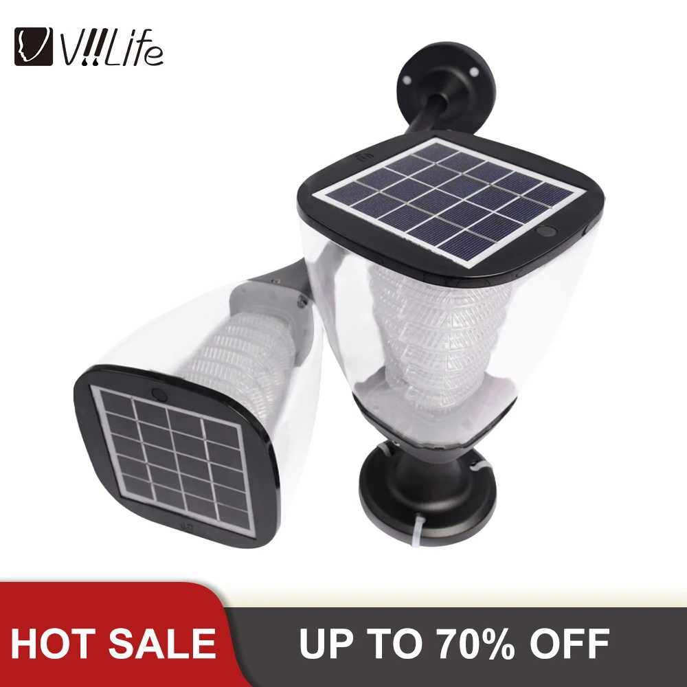 

Уличный светильник на солнечной батарее для украшения сада, патио, лампа для газона, лампа для дома, дорожки, светодиодный датчик, водонепро...