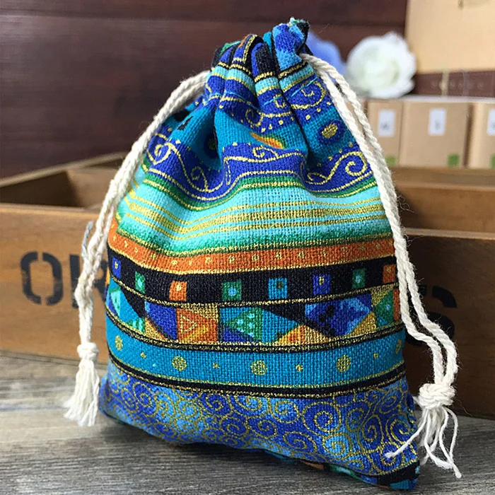 

Этнические хлопковые подарочные чехлы 50 шт.