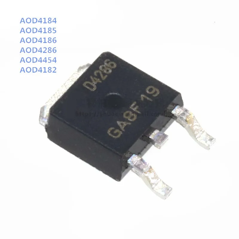 10 шт. AOD4184A TO-252 D4184A AOD4184 D4184 AOD4182 D4182 AOD4185 AOD4186 AOD4286 AOD4454 D4185 D4186 D4286 D4454 AOD4185A TO252