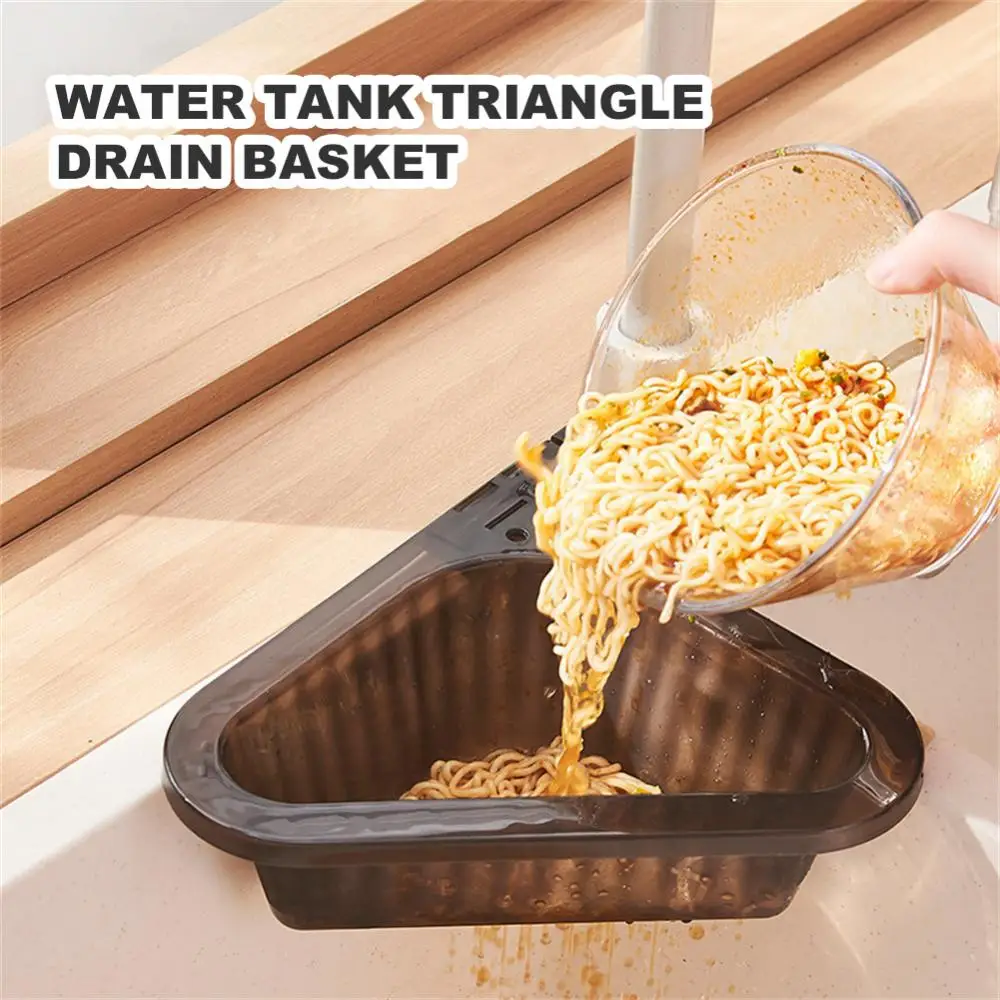 

Drain Baskets Telescopic Water Tank Easy To Use Hollowed Design Triangle Drainage Basket Portable Saving Space Drainage Baskets