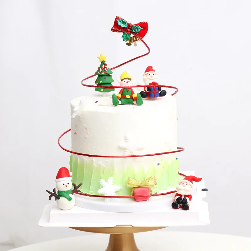 2023 проволочный шар С Днем Рождения Торт Топпер красное золото DIY Кристалл