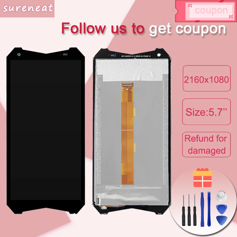 

Для Ulefone Armor 3 ЖК-дисплей сенсорный экран 5,7 дюйма в сборе запасная часть для Ulefone Armor 3T ЖК-дисплей Замена