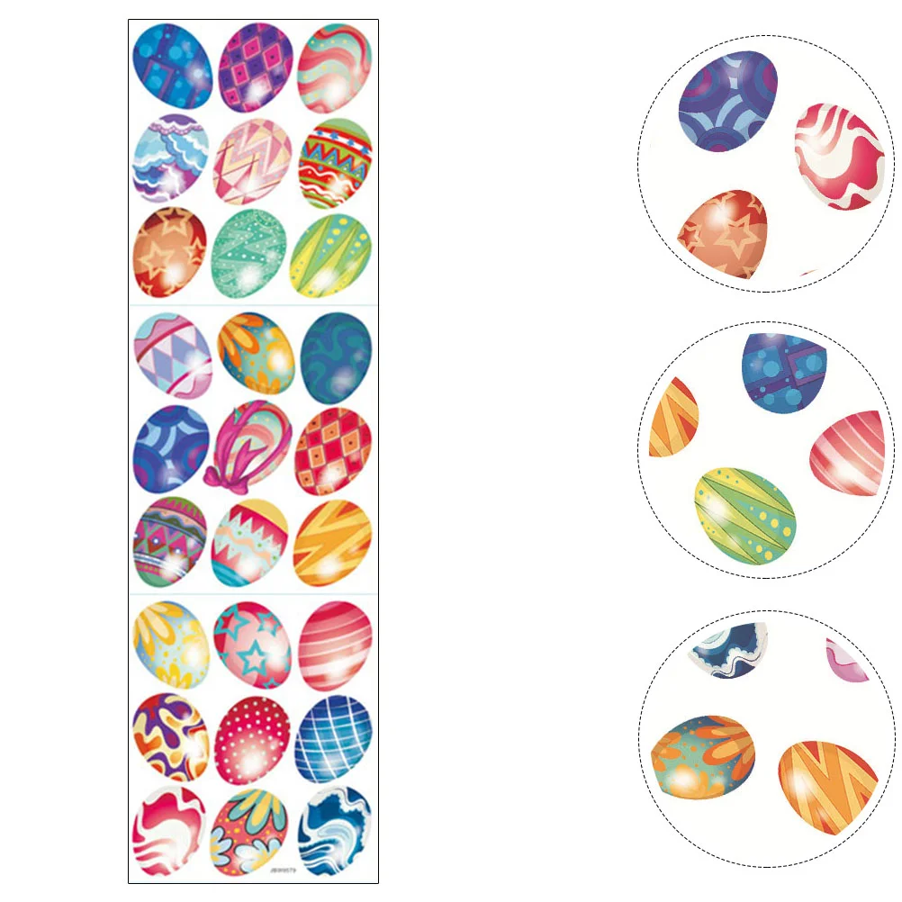 

Easter Wall Decals Stickers Sticker Wallpaper Egg Party Decal Stick Peel Round Mural Wallpapers Nursery Kitchen Decorative