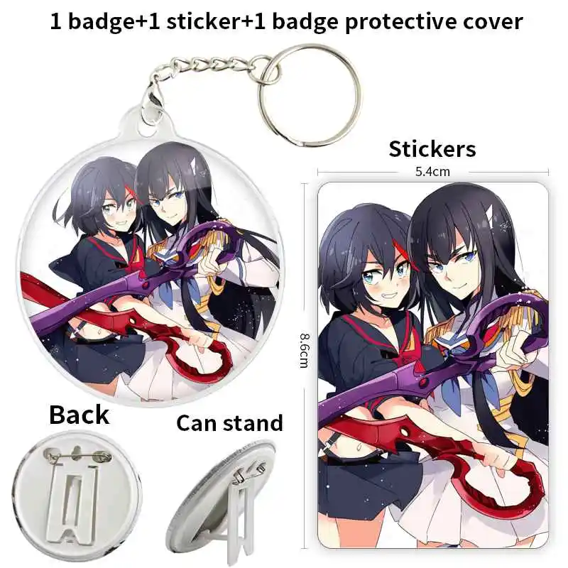 Kiryuuin Satsuki игровая аниме искусственная брошь якорь периферийные булавки 58 мм