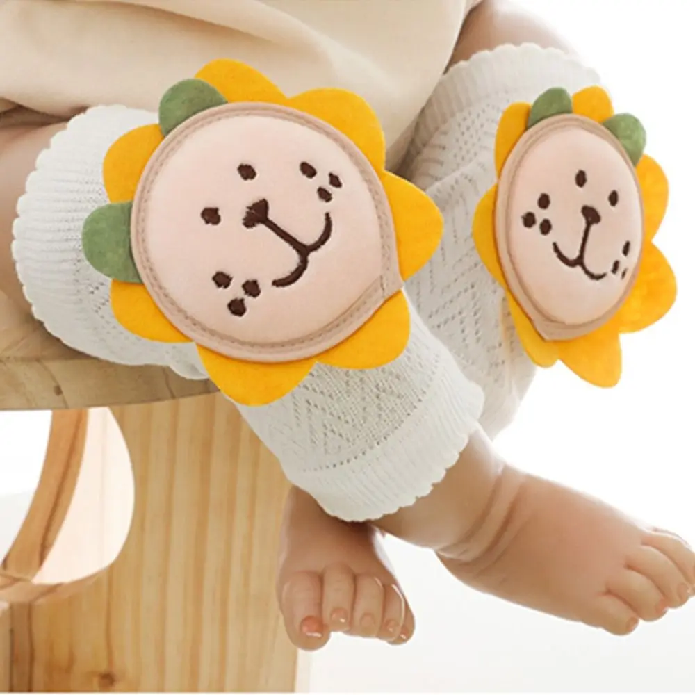 

Bear Safety Breathable Orange Crawling Cotton Children Knee Protector Leg Warmers Baby Knee Pads Infants Knee Support