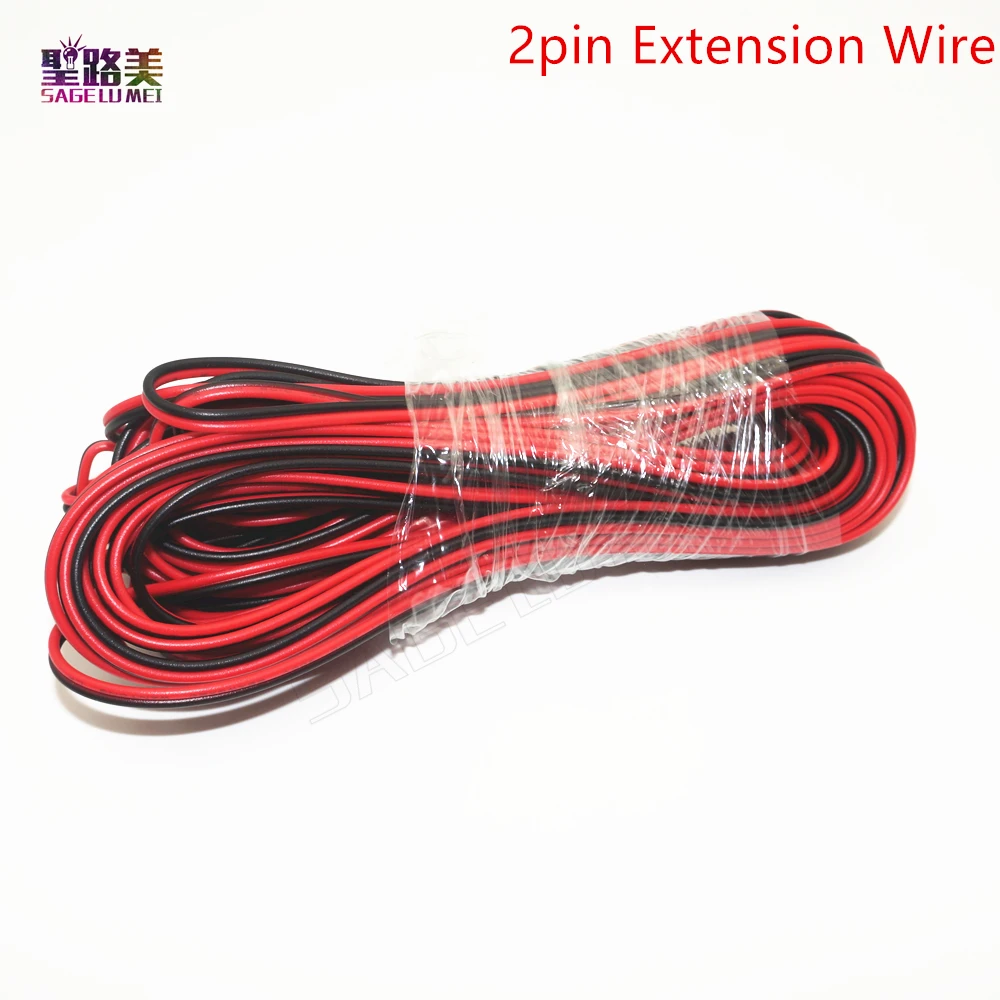 5 м/10 м удлинитель 2pin/3pin/4pin /5pin провод 22 AWG для WS2812b 2811 2801 5050 RGBW Светодиодная лента