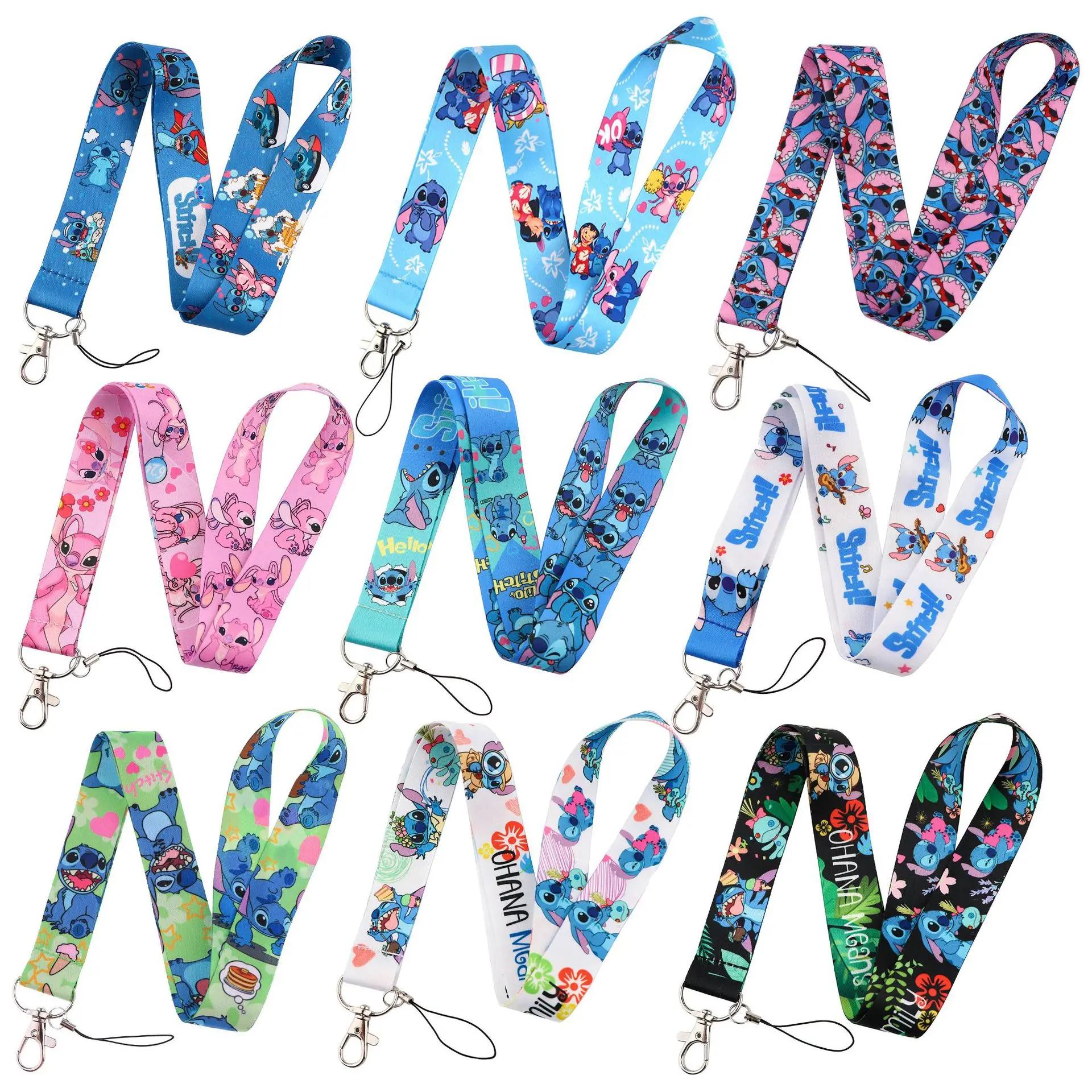 

Anime Disney Stitch Kids Lanyard for Key Neck Strap Lanyard Lilo&stitch Card Id Badge Holder Key Chain Cartoon Hang Rope Toys