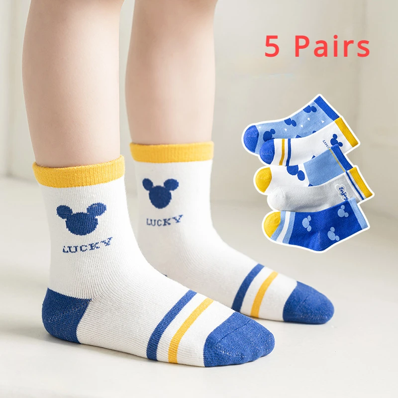 

5 пар/упаковка, Детские хлопковые носки