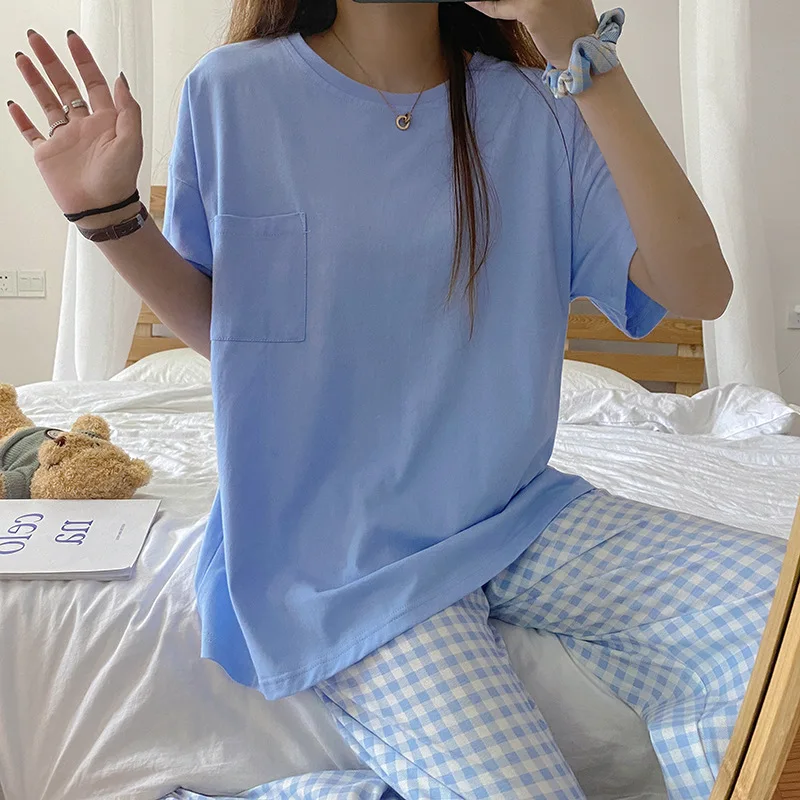 New Pajamas Ladies Spring and Autumn Long Sleeve Thin Section Women's Autumn and Winter Large Size Casual Autumn Homewear Set