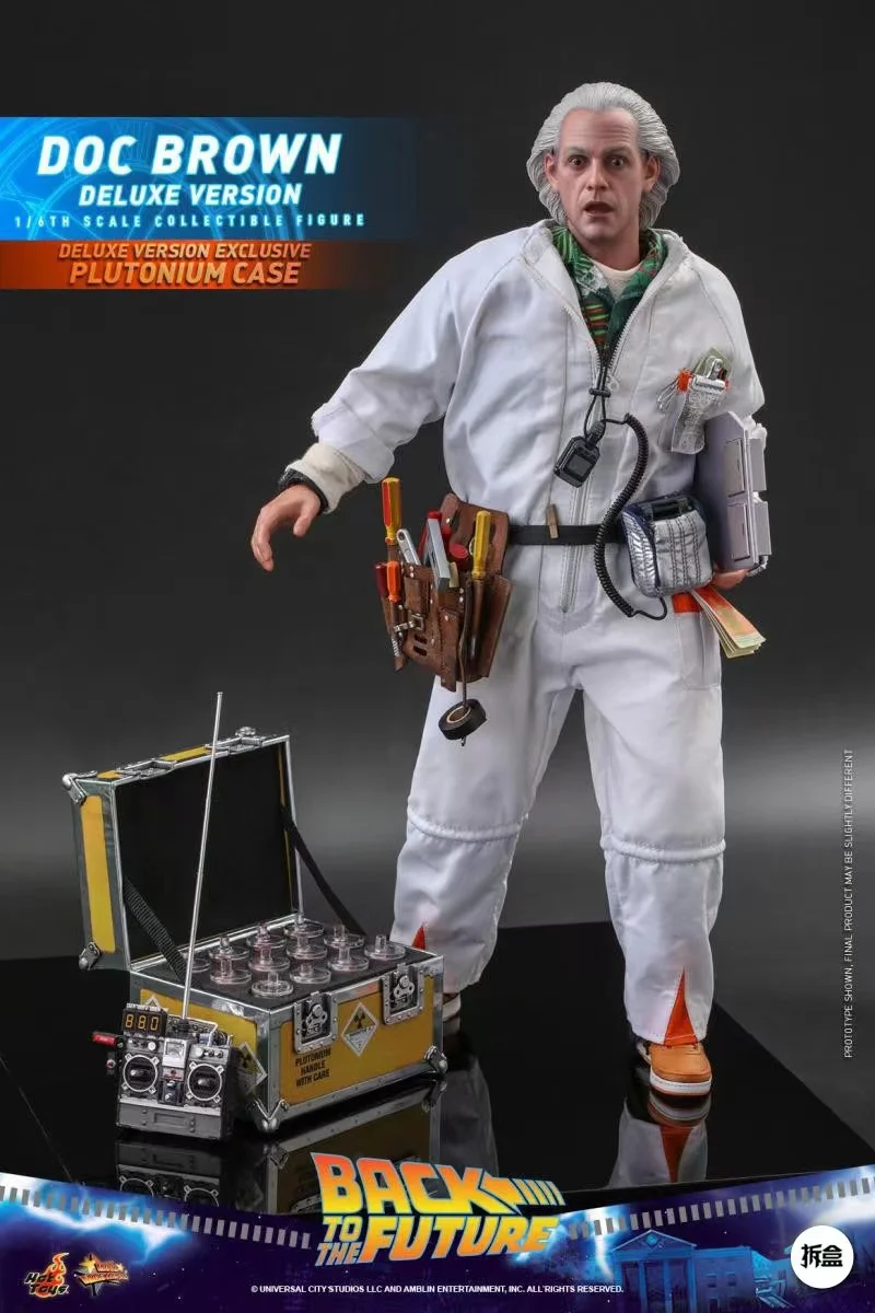 

SWANNAR Original HOT TOY S MM S610 back to the future D Brown Deluxe Edition 1/6 PVC Action Figure Model Toys Birthday Gifts