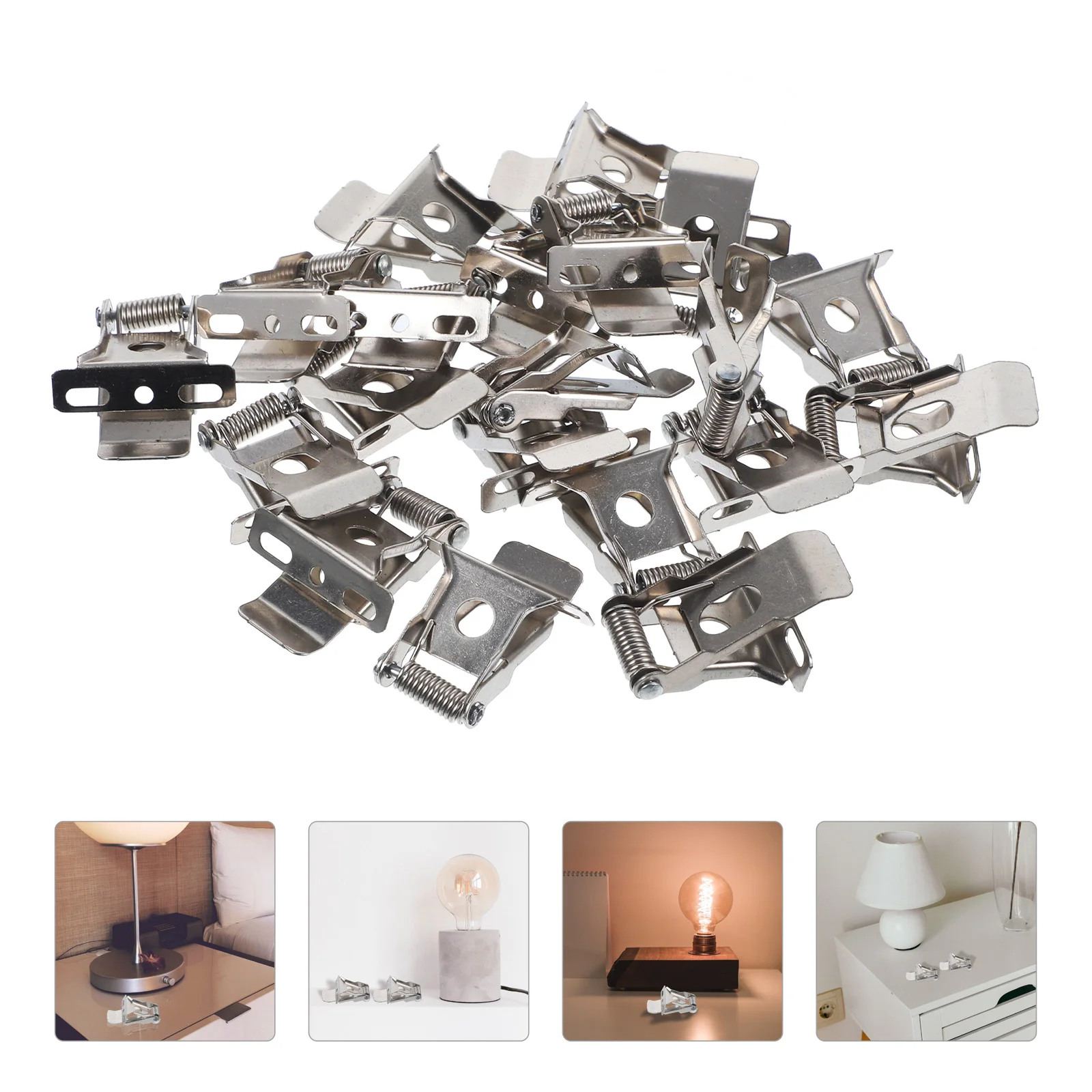 

20pcs Downlight Light Clip Retaining Spring Clip Recessed Lamp Securing Clamp