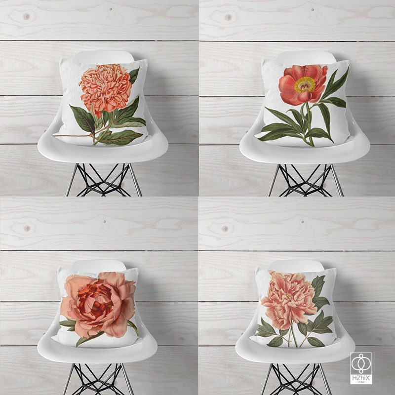 

45x45 3D Rose Printed Pillowcase Decor Decorative Pillows for Lvingroom Sofa Office Cushion Cover Home Decor Car Decorations
