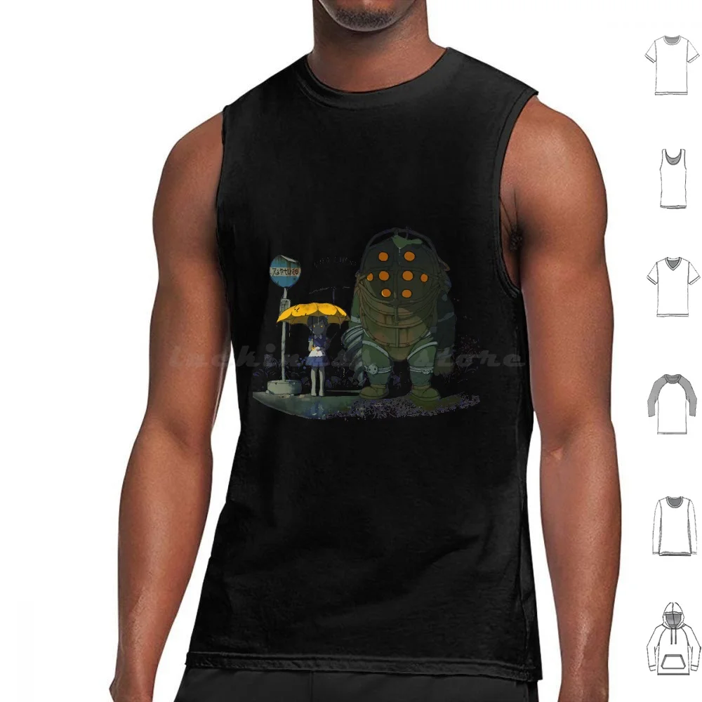 

Big Friend Tank Tops Print Cotton Popular Bioshock