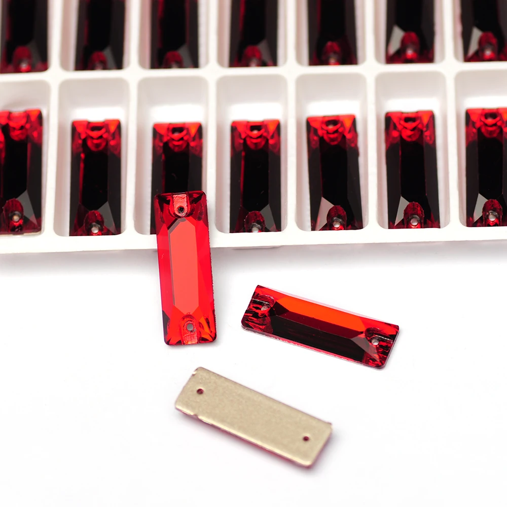 

Siam Shiny Baguette Strass Glass Flatback Crystal Sew On Rhinestones Crafts Glitter Sewing 3D Accessories For Design Decorations