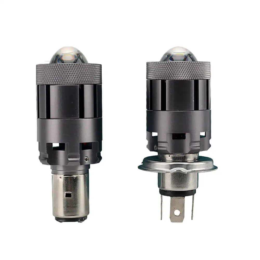 

H4 LED Motorcycle Bulb 16W 6500K 3000K Dual Color Projector Lens Hi/Lo Light H6 HS1 P15D Led Motorcycle Headlight DRL Universal