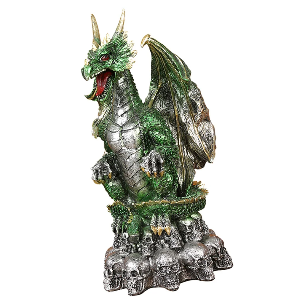 

Resin Dragon Statue Halloween Figurine Office Gothic Decoration Ornament Crafts Creepy Home