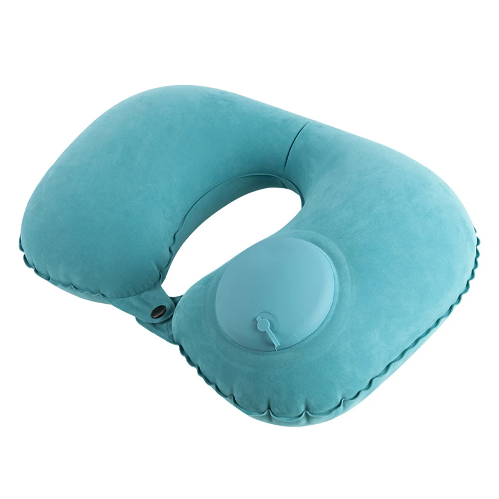 

U-Shape Pillow Neck Inflatable Travel Pillow Car Head Rest Air Pillows Cushion For Travel Office Nap Head Rest Air Neck Cushion