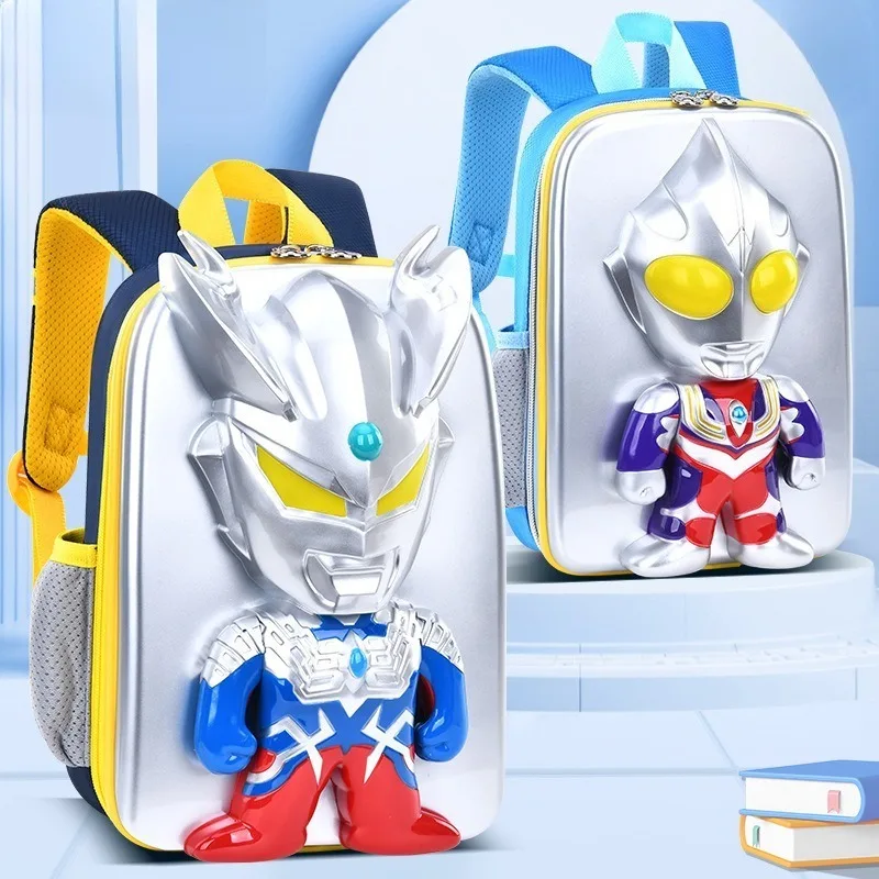 Фото Новый рюкзак Flash Ultraman 2026: мультяшный, мини, ультралегкий, для путешествий, большой вместимости, с подсветкой №1