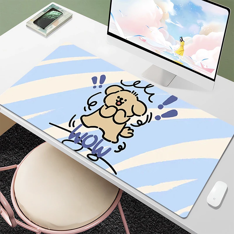

Mouse Pad Long Pad Line Puppy Mousepad Gamer 900x400 Desk Mat Gaming Pc Accessories Keyboards Table Pads Deskmat Office Mausepad