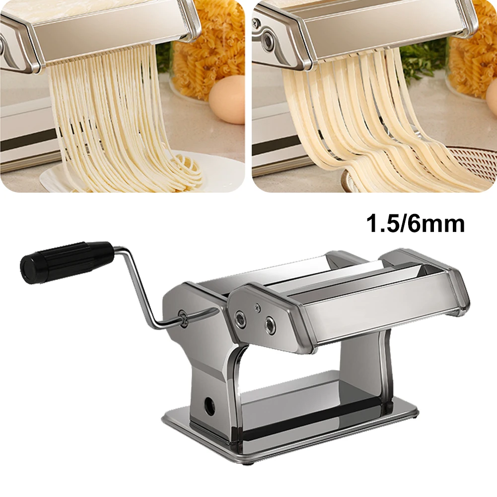 

New Pasta Maker Machine Hand Crank Noodle Press Thickness Adjustable Manual Noodle Maker Machine For Spaghetti Fettuccini