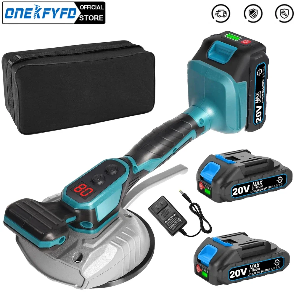 Беспроводная машина для укладки плитки 21 В, 8 передач, вибратор для плитки, присоска, автоматический электроинструмент для выравнивания пола для батареи Makita 18 В