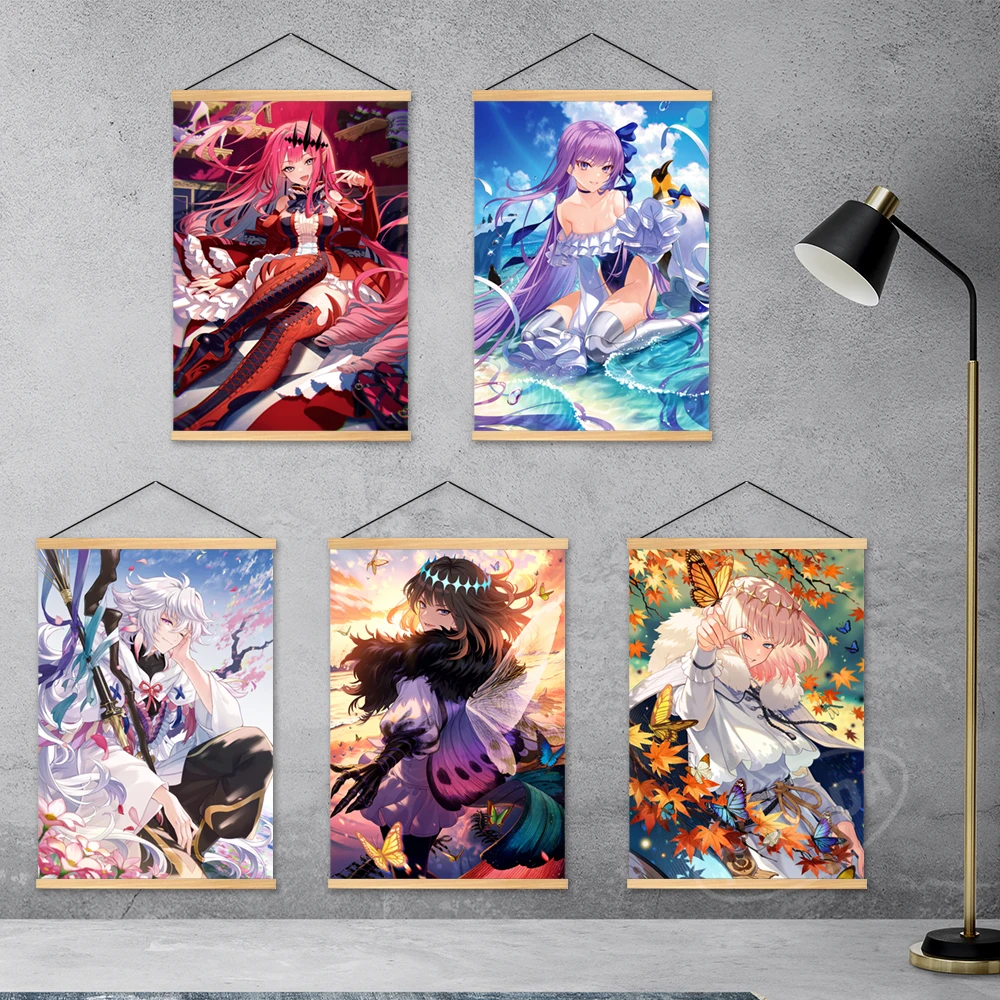 

Wall Artwork Fate Grand Order Canvas Game Pictures Baobhan Sith Painting Halloween Print Poster Hanging Wooden Home Decoration