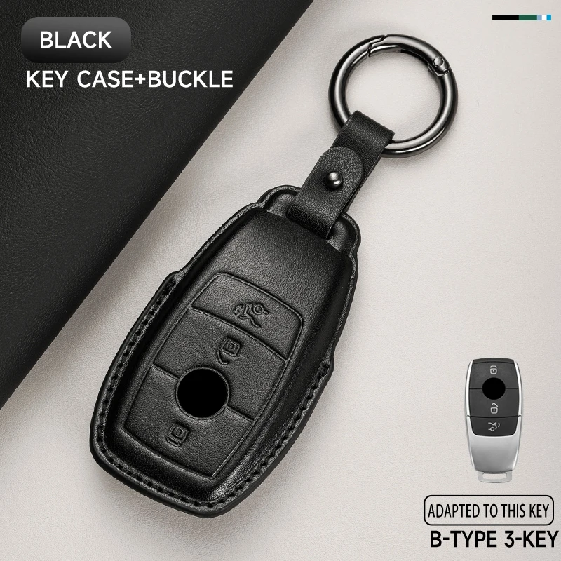 

Кожаная Крышка для автомобильного ключа, Дневной защитный чехол для Mercedes Benz A B C E S G Class GLB GLC GLE GLS W177 W213 W222 G63 E300 E200 AMG
