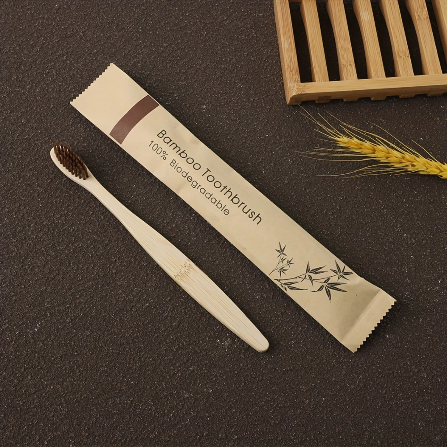 Value Pack 50 шт. бамбуковых зубных щеток зубные щетки с мягкой щетиной без BPA зубная