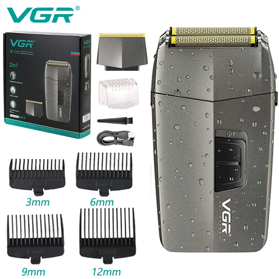 For Men Beard Body Hair Trimmer Rechargeable Razor Bald Head Fade Shaving Machine