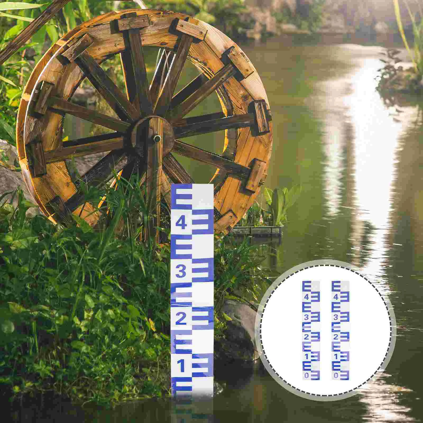 

Lady Your Garden Live Water Level Scale Adhesive Stickers Gauge Measurement Tool