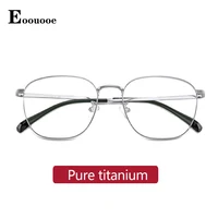 pure titanium men women glasses gafas ip plating super light opticas glasses prescription glasses ins oval glasses frame