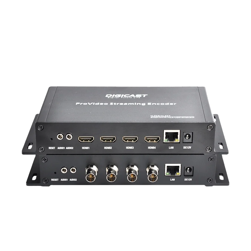 

DMB-8904A-EC DIGICAST 4* hd to IP H265 HEVC Stable H.264 Video Streaming IP Encoder