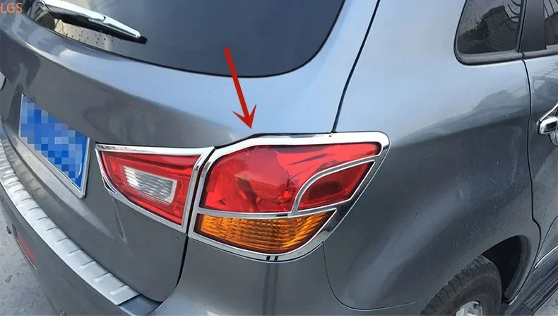 Для Mitsubishi ASX 2013-2019 ABS Chrome перед фарами задний фонарь декоративная рамка защита от