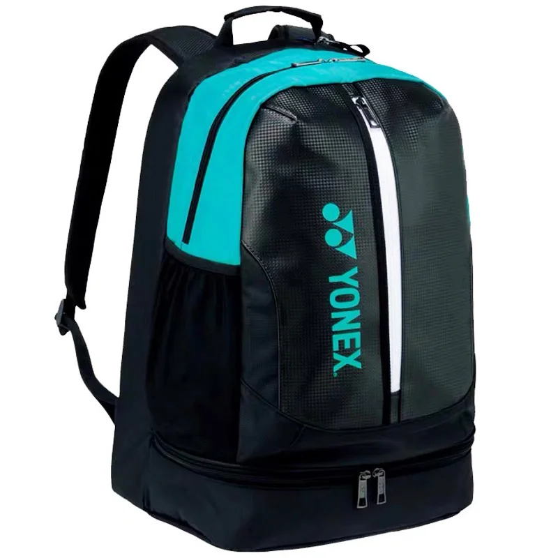 YONEX Badminton Sports Backpack Max For 2 Tennis Badminton Rackets PU Leather Racquet Sports Bag Unisex With Shoes Compartment