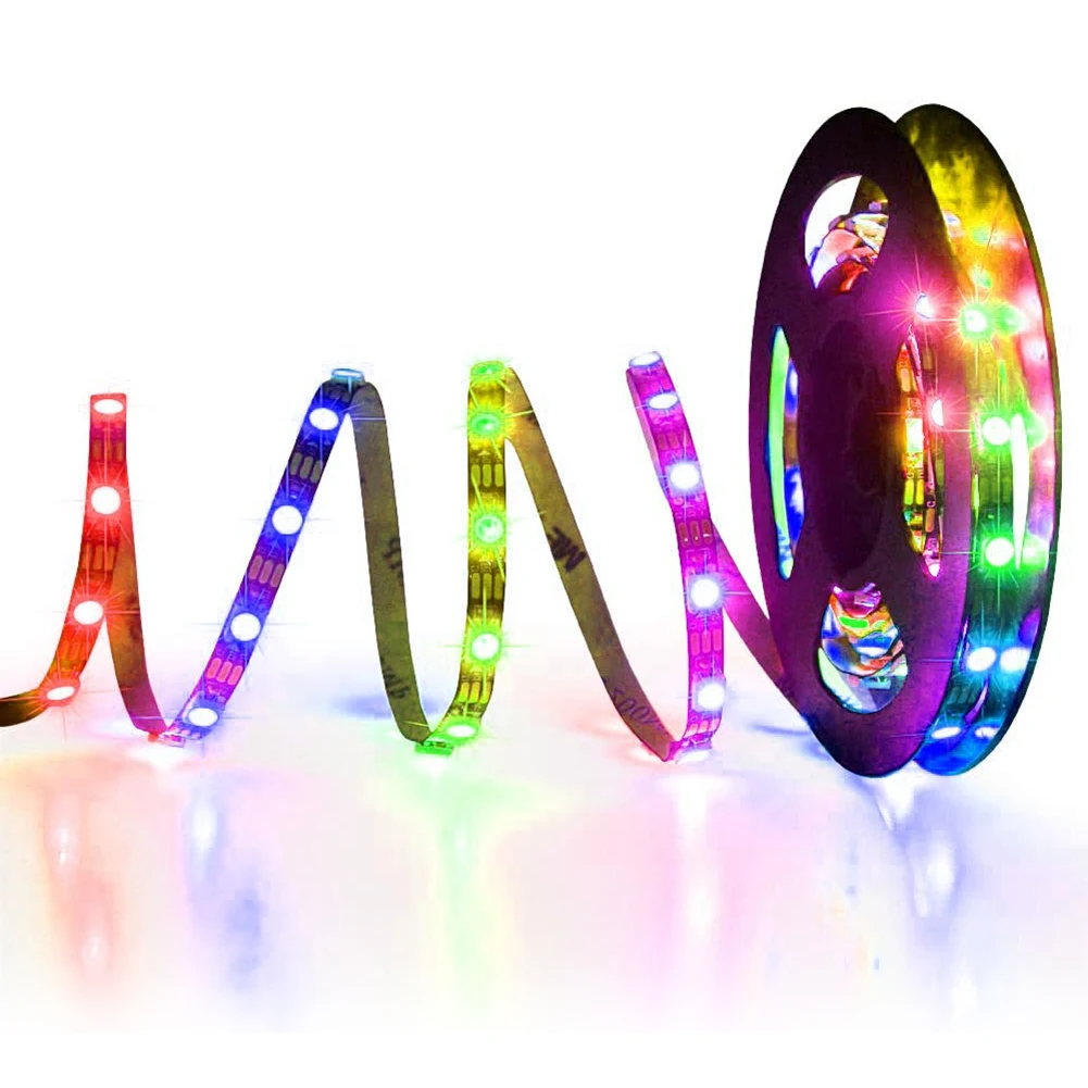 

2022 WS2812B RGB 5050SMD индивидуальная адресная фотолента футов, полноцветная светодиодная Пиксельная лента, цвет мечты